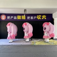 Costume gonflable interactif WaHa en promotion : Mascotte gonflable de personnage de dessin animé Cheval Homme