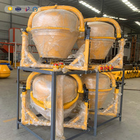 Mixer Beton Mobile Kapasitas 500L Mesin Diesel Motor Pompa 4kW Kecepatan Putar 25-30rpm Produktivitas 2M/Jam untuk Konstruksi