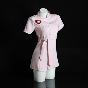 Sexy Nurse Outfit Pink Short Sleeve Uniform Role Play <b>Costume</b> Women's Lingerie 8059 - Product Image 1