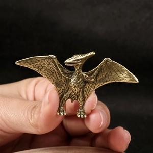 Adorno Único de Pterodáctilo Jurásico de Latón, Mascota de Té de Dragón Volador para Oficina y Decoración - Product Image 2