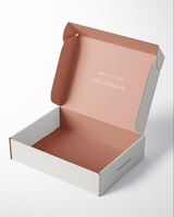 Afdrukken Logo Roze Groot Medium Small Square Aangepaste Mailer Opvouwbare Verzendverpakking