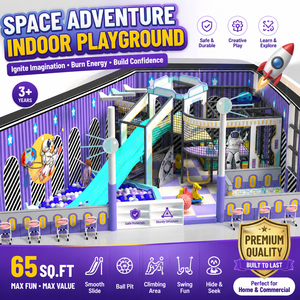 Custom Children <b>Indoor</b> Playground with <b>Slide</b> Playhouse for Hotel <b>Indoor</b> Kids Zone CE Certified - Product Image 1