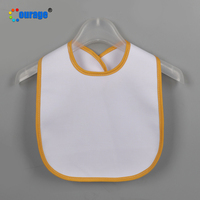 Nouveau design, bavoir pour bébé en tissu à sublimation avec fermeture auto-agrippante, vente en gros