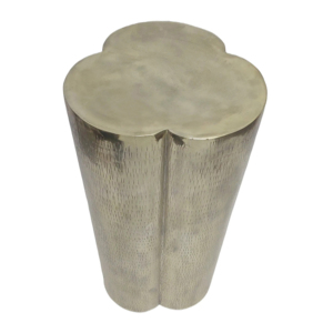 Tavolino Laterale Clover End in Metallo, Comodino Contemporaneo per Arredamento Casa, Espositore per Piccoli Spazi - Product Image 3