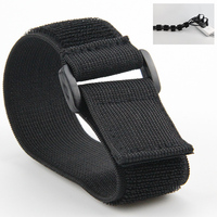 Sangle de rangement auto-adhésive en nylon élastique personnalisé, imperméable et ignifuge, boucle d'étiquette noire pour la salle des outils à la maison