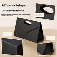 Boîte pliante triangulaire personnalisée transfrontalière, monobloc, couleur unie, design créatif, emballage festif, cadeau, pelliculage mat
