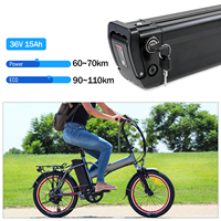 Batterie de vélo électrique au lithium 24V 36V 48V 52V 10Ah 15Ah 20Ah 25Ah 30Ah 35Ah, cellules 21700, type Sliverfish, pour tube de selle OEM, compatible avec le vélo électrique Urlife Step Bike