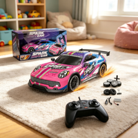 Voiture de course télécommandée 2.4G RC Spark Drift avec lumières LED, pneus remplaçables, jouet haute vitesse pour enfants débutants