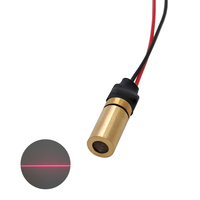 Nouveau 6X12.5mm 650nm 1mW 5mW Red Line Laser Module Vêtements Machines Ligne Laser Positionnement Lumière Linéaire Laser Tube