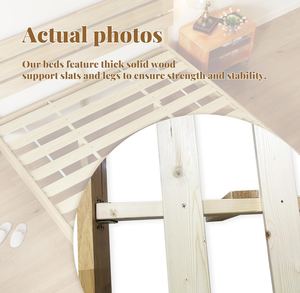 Cadre <span class=keywords><strong>de</strong></span> <span class=keywords><strong>lit</strong></span> avec tête <span class=keywords><strong>de</strong></span> <span class=keywords><strong>lit</strong></span>, <span class=keywords><strong>lit</strong></span> plateforme en <span class=keywords><strong>bois</strong></span> massif <span class=keywords><strong>de</strong></span> style moderne du milieu du siècle avec pieds en <span class=keywords><strong>bois</strong></span> massif et support à lattes en <span class=keywords><strong>bois</strong></span> - Product Image 6