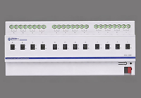 Module de contrôle de relais KNX 12 boutons manuels locaux, matériel de contrôle intelligent de l'éclairage configurable ETS, commercial