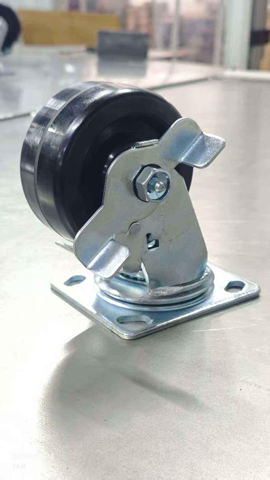 4 Inch Furniture Casters With Brake High-Temperature Phenolic Caster Wheels Swivel Heavy Duty Wheels