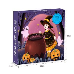 Halloween Phù Thủy Và Vạc Giấy Ghép Hình Câu Đố 500 Mảnh DIY Phim Hoạt Hình Đồ Chơi Cho Lễ hội Vui Vẻ Và Trang Trí Nội Thất - Product Image 6