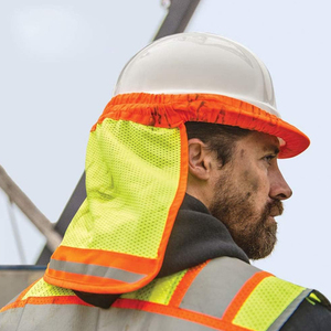 Protection UV pour le cou, <span class=keywords><strong>casque</strong></span> de sécurité haute visibilité, écran solaire en maille, équipement de protection pour <span class=keywords><strong>casque</strong></span> de chantier - Product Image 3