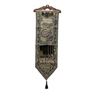Tapisseries murales en tissu de lin brodé exquis, drapeaux arabes, 95x33cm, style ethnique, fabricant direct, Syrien