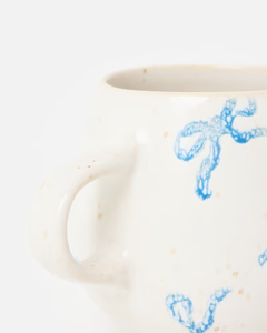 Jolie tasse à café en céramique avec nœud, tasse à café avec nœud, 250 ml, tendance, parfaite pour les boissons chaudes et les chocolats chauds confortables - Product Image 4