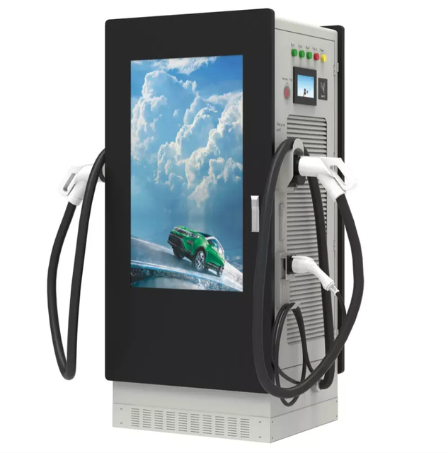 120kw  DC Ev Charger Electric Car Charger Station New Energy Charging Pile with Advertising Player Pos Payment