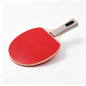 Raquette de tennis de table professionnelle en bois massif monocouche avec caoutchouc à picots longs en carbone, éponge de 1,8 mm, poignée horizontale, colle inversée - Product Image 1