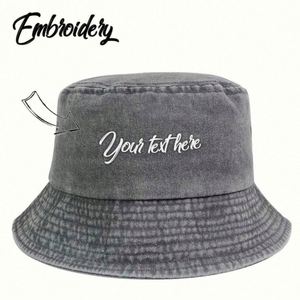 Custom Logo Embroidered One-Piece Promotional Cotton Bucket <b>Hat</b> <b>for</b> Fishing and Casual Events Business Giveaway and Branding - Product Image 6