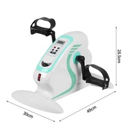 Vélo d'exercice compact et silencieux pour la rééducation à domicile/au bureau, appareil de fitness pour les seniors, entraînement et récupération, électrique, LED