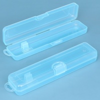 SUNSHING Boîte de rangement colorée pour ranger les brosses à dents couverts Transparent voyage extérieur Portable porte-brosse à dents avec crochet