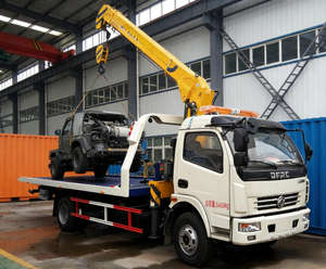 Новый китайский дизельный эвакуатор с краном-манипулятором и платформой для буксировки - Product Image 2