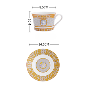 Creative Retro <b>Coffee</b> Cup Ceramic <b>Gift</b> Big Mug Tea Cup and Plate <b>Set</b> - Product Image 3