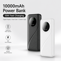 Chargeur de voyage 10000 mAh, batterie externe 10000 mAh, batterie portable mince, logo personnalisé, vente en gros pour la sauvegarde de téléphone en extérieur