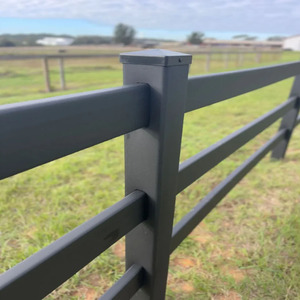 Instalación Rápida de Cercas de Acero para Granjas y Ranchos, Postes y Rieles para Caballos - Product Image 1