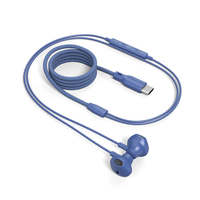 Écouteurs semi intra-auriculaires magnétiques filaires de type C