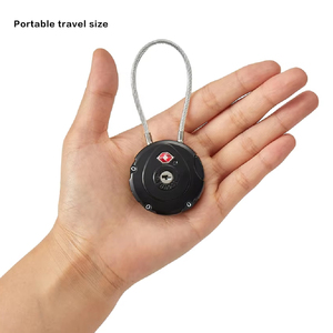 <span class=keywords><strong>TSA007</strong></span> Forma redonda 3 diales TSA Cerradura de viaje con cuerpo fuerte de aleación de zinc - Product Image 4