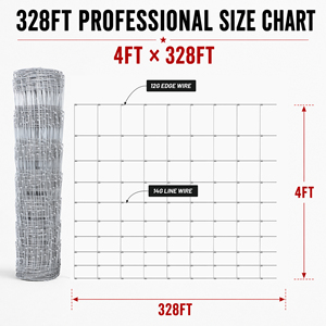 Hot Dipped Galvanized Field <b>Fence</b> Cattle <b>Fence</b> Hinge Joint Wire Mesh for Farm Livestock - Product Image 2