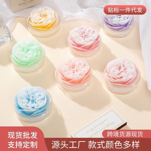 Velas aromáticas de soja con aroma a rosa Austin de Northern Mu, hechas a mano con forma floral, regalo para Qixi, San Valentín o cumpleaños. - Product Image 5