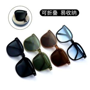 Lunettes de soleil pliables unisexes, monture en résine PC, protection UV400, 3 types de verres, couleur noire, pour usage extérieur - Product Image 4