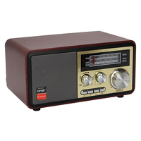 Eletree Ns-8093Bt NS 8093bt NNS Radio rétro multibande AM FM SW avec haut-parleur intégré et boîtier en bois