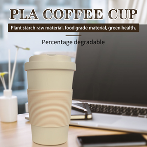 420ml PLA Eco-Friendly Biodegradable Modern <strong>Mug</strong> with White Box Packaging HK <strong>Brand</strong> for Party Use Travel &amp; Gift - Product Image 5