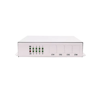 Multiplexeur PCM 8 canaux Plug-and-Play, aucune configuration nécessaire, 8 ports RJ11, émetteurs-récepteurs optiques à fibre optique, récepteur optique pour VoIP