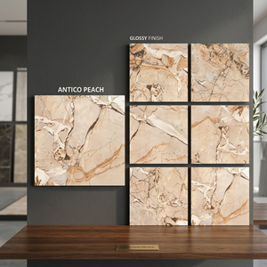 Aramani Bronze Commercial Grade Glazed Porcelain Floor Tiles Matt Surface 80x80cm Contemporary Design - Product Image 3