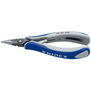 KNIPEX 34 22 130 Alicates de precisión para electrónica con mangos multicomponentes pulidos de 130 mm - Product Image 1