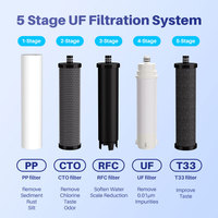 Système de filtration d'eau domestique sous évier, filtre à eau mural ou sur table, système de filtration UF