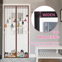 Rideau anti-moustiques moderne de haute qualité, silencieux, à fixation magnétique, imperméable et lavable pour climatiseur, extérieur, chambre et cuisine