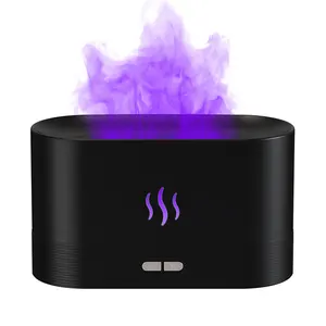 Diffuseur d'arômes portable <span class=keywords><strong>LFLF</strong></span> à 7 couleurs de flamme, diffuseur d'air silencieux, humidificateur à flamme avec protection automatique contre l'arrêt sans eau - Product Image 1
