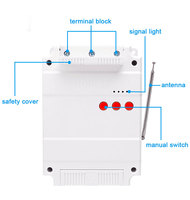 Interrupteur intelligent sans fil triphasé haute puissance Honest HT-7380WB-3 380V, portée 3KM, RF433MHZ, 32A -20-50