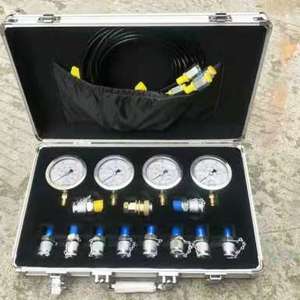 Máy Xúc Thủy Lực Đồng Hồ Áp Lực Áp Suất Dầu Bảng Thử Nghiệm Độ Chính Xác Đo Áp Suất Kit Kiểm Tra Đồng Hồ Đo - Product Image 3