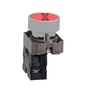Interrupteur à bouton-poussoir encastré en métal XB2BA42C, fonction : pour panneau de commande industriel - Product Image 1