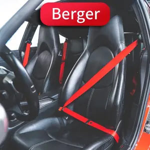 47 milímetros de poliéster preto Car Seat <span class=keywords><strong>Belt</strong></span> Webbing Sistema de 3 pontos de segurança reforçada Parte colorida para melhor visibilidade - Product Image 3
