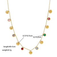 Nouvelle Collection 2026 : Ensemble de Bijoux de Plage en Acier Inoxydable avec Pendentif Coquillage et Bracelet en Pierres Colorées – Vente en Gros TGSL5578