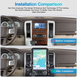 Écran vertical de style Tesla Navihua, autoradio avec Carplay, navigation multimédia pour Dodge RAM 2008-2014, mise à niveau de la voiture - Product Image 5