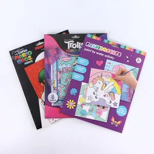 Livro de desenho infantil DIY para colorir, papel para graffiti, livro de desenho infantil com tema amor