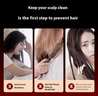 Rouge et Bleu Lumière Cheveux Vibration Thérapie Chauffage Cuir Chevelu Massage Brosse Vapeur Croissance Des Cheveux Massage Peigne
